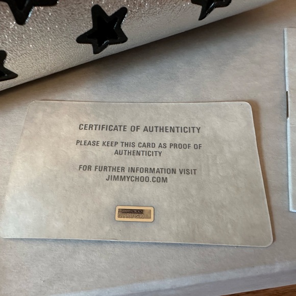 Jimmy choo SOFIA/M NAPPA LEATHER TOTE BAG WITH PERFORATED STARS (NEW) - Picture 6 of 16